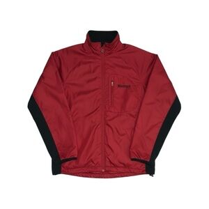Marmot Lightweight Windbreaker Jacket Men’s‎ Small Red Black Full Zip